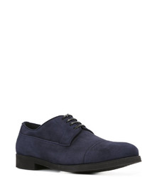 Темно-синие кожаные туфли дерби от Dolce & Gabbana