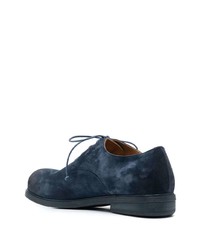 Темно-синие кожаные туфли дерби от Marsèll