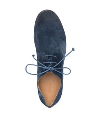 Темно-синие кожаные туфли дерби от Marsèll