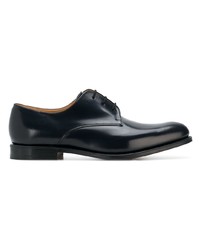 Темно-синие кожаные туфли дерби от Church's