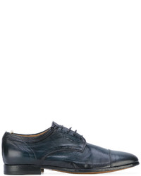 Темно-синие кожаные туфли дерби от Officine Creative