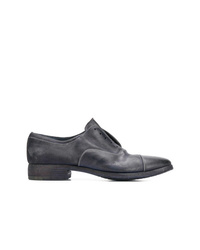 Темно-синие кожаные туфли дерби от Premiata