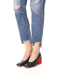 Темно-синие кожаные туфли от Jacquemus