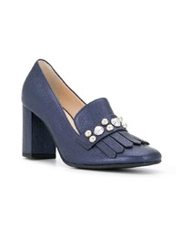 Темно-синие кожаные туфли от Högl