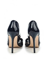 Темно-синие кожаные туфли от LOST INK