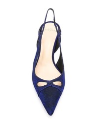 Темно-синие кожаные туфли от Alexandre Birman