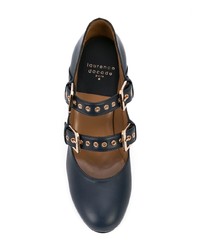 Темно-синие кожаные туфли от Laurence Dacade