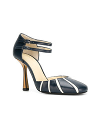 Темно-синие кожаные туфли от Marni