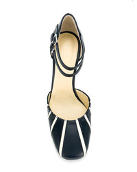 Темно-синие кожаные туфли от Marni