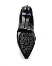 Темно-синие кожаные туфли от Valley