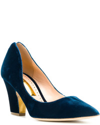 Темно-синие кожаные туфли от Rupert Sanderson