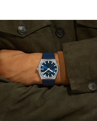 Мужские темно-синие кожаные часы от Zenith