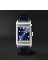 Мужские темно-синие кожаные часы от Jaeger-LeCoultre