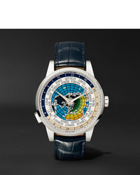 Мужские темно-синие кожаные часы от Montblanc