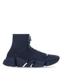 Мужские темно-синие кроссовки от Balenciaga