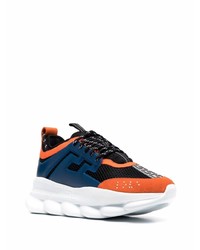 Мужские темно-синие кроссовки от Versace