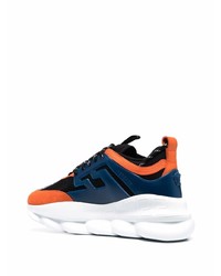 Мужские темно-синие кроссовки от Versace