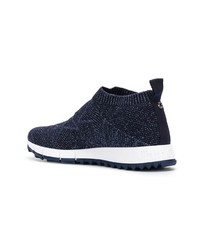 Женские темно-синие кроссовки от Jimmy Choo