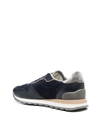 Мужские темно-синие кроссовки от Brunello Cucinelli
