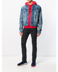 Мужские темно-синие кроссовки от Balenciaga