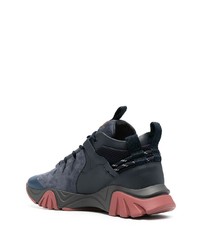 Мужские темно-синие кроссовки от Versace