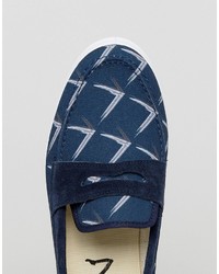 Мужские темно-синие лоферы с принтом от Religion