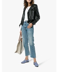 Женские темно-синие лоферы от Gucci