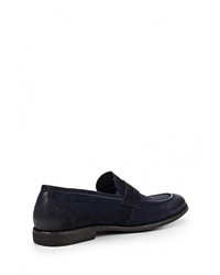 Мужские темно-синие лоферы от Guido Grozzi