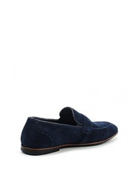 Мужские темно-синие лоферы от Guido Grozzi
