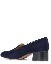 Женские темно-синие лоферы от Chloé
