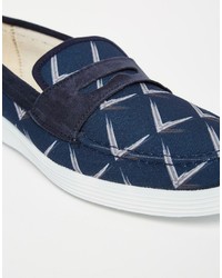 Мужские темно-синие лоферы от Religion