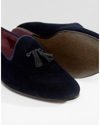 Мужские темно-синие лоферы от Ted Baker