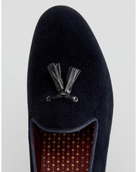 Мужские темно-синие лоферы от Ted Baker