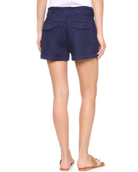 Женские темно-синие льняные шорты от Joie