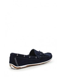 Мужские темно-синие мокасины от Elong