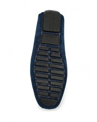 Мужские темно-синие мокасины от Elong