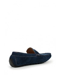 Мужские темно-синие мокасины от Elong