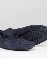 Мужские темно-синие мокасины от Aldo