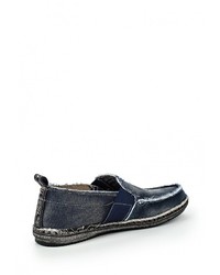 Мужские темно-синие мокасины от NexPero