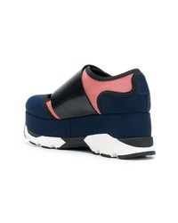 Женские темно-синие низкие кеды от Marni