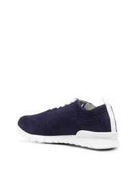 Мужские темно-синие низкие кеды от Kiton