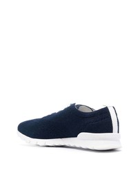 Мужские темно-синие низкие кеды от Kiton