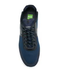 Мужские темно-синие низкие кеды от BOSS HUGO BOSS