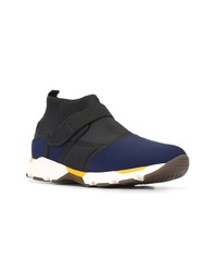 Мужские темно-синие низкие кеды от Marni