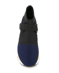 Мужские темно-синие низкие кеды от Marni