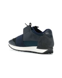 Мужские темно-синие низкие кеды от Balenciaga