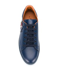 Мужские темно-синие низкие кеды от Etro