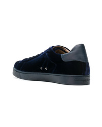 Мужские темно-синие низкие кеды от Gianvito Rossi