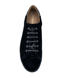 Мужские темно-синие низкие кеды от Gianvito Rossi