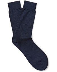 Мужские темно-синие носки от Alexander McQueen